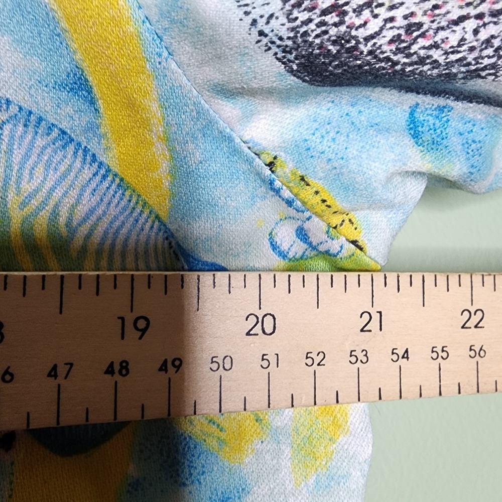 Multiples Button Up Jacket Multicolor Fish Beach … - image 4